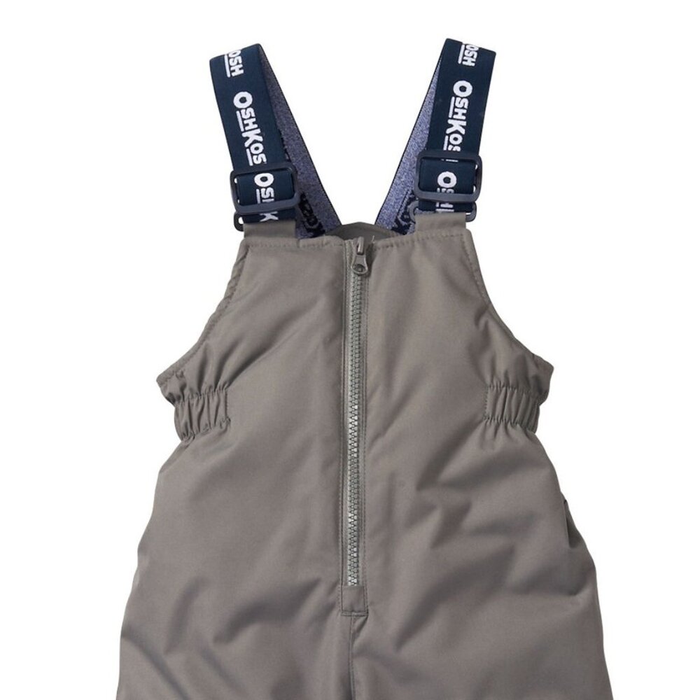 NWT Oshkosh B'gosh Baby Boys Girls Snowsuit Pants/Bib - Gray 4T - Picture 2 of 5